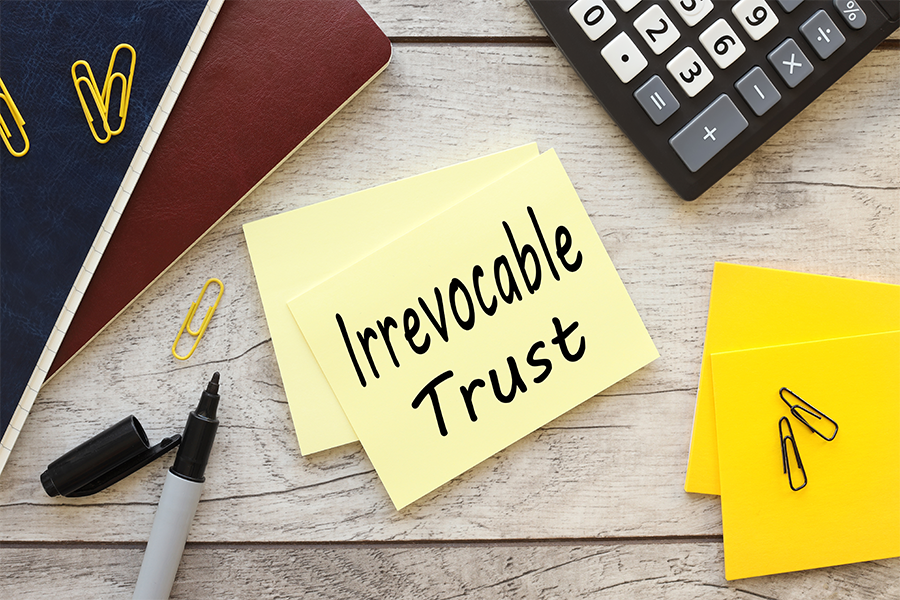 Irrevocable Trust Yellow Sticker